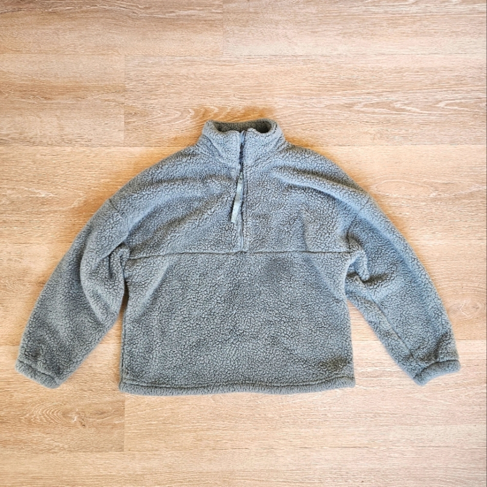 NWOT summer & rose Sherpa Fleece Half-Zip Pullover - Size Small/Medium